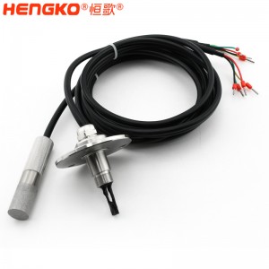 I2C 防水環(huán)境監(jiān)測系統(tǒng)不銹鋼316L保護土壤溫濕度傳感器探頭