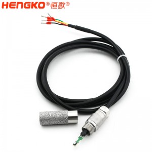 I2C 防水環(huán)境監(jiān)測系統(tǒng)不銹鋼316L保護土壤溫濕度傳感器探頭